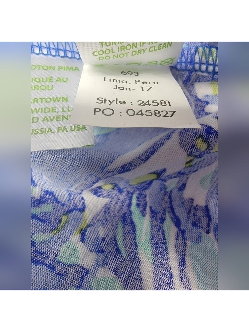 NEW Lilly Pulitzer Amina Dress Brilliant Blue Ceviche Reduced Sleeveless Pima S - Picture 5 of 11